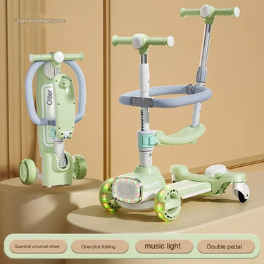 3 IN 1 KIDS FOLDABLE SCOOTY WITH MUSIC AND LIGHTS